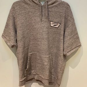Vans Moreno Heather Gray Short Sleeve Hoodie